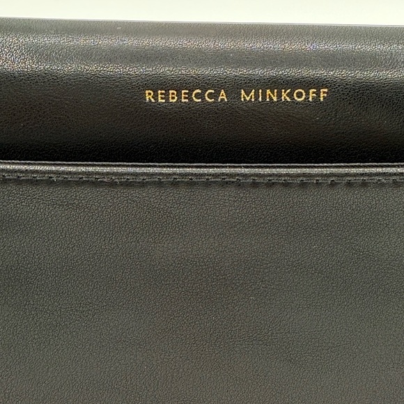 Rebecca Minkoff  Black Travel Wallet With Antique Brass Hardware - Picture 6 of 13